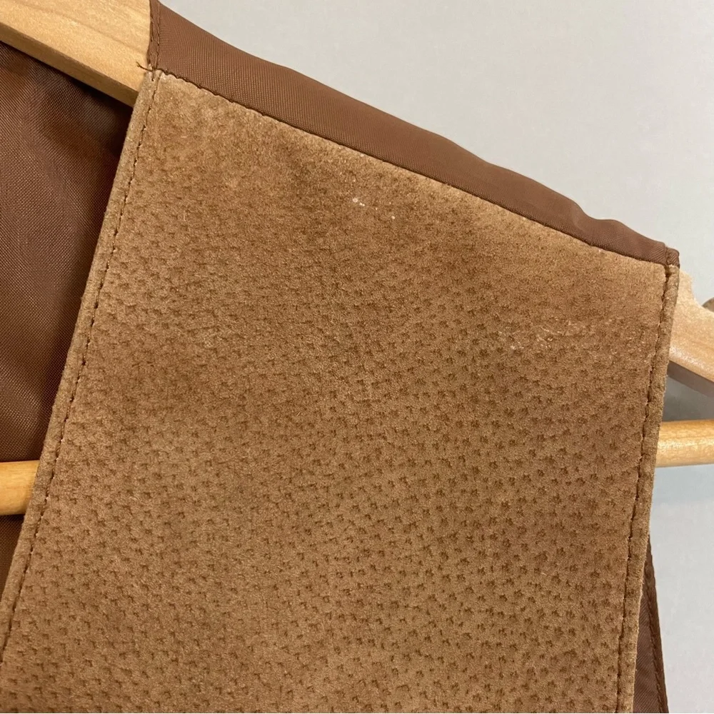 Vintage Leather Vest Men‎ Brown Classic Steampunk Professor Academia Size Large - Picture 5 of 13